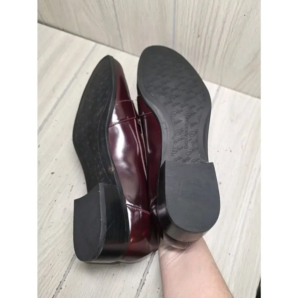 Enzo Angiolini Lafayette Women's Size 9M Brown Leather Loafers Slip On Shoes